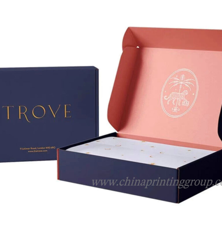 Corrugated Print Packaging Mailer Box Strong 5 Layers Paper